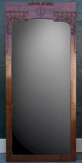 ART NOUVEAU CARVED PIER MIRROR