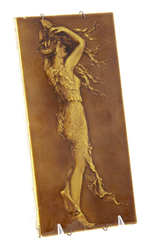 Art Nouveau ceramic tile