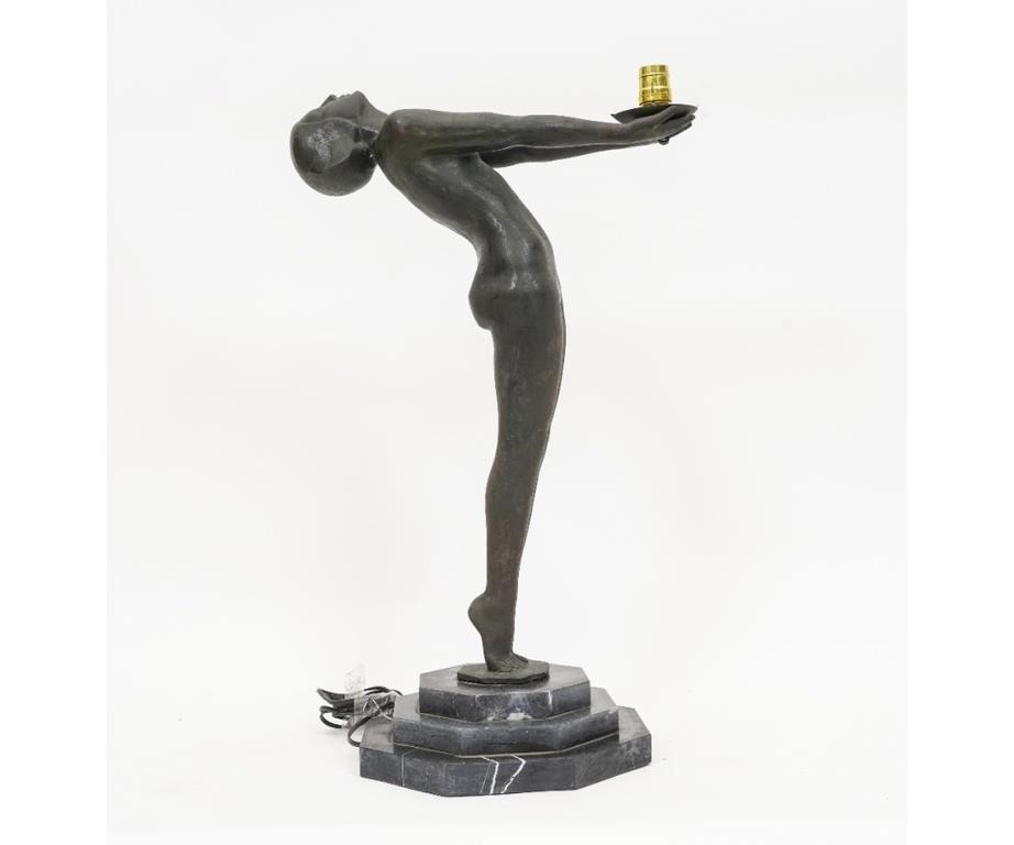 Art Nouveau "clarte" Biba bronze