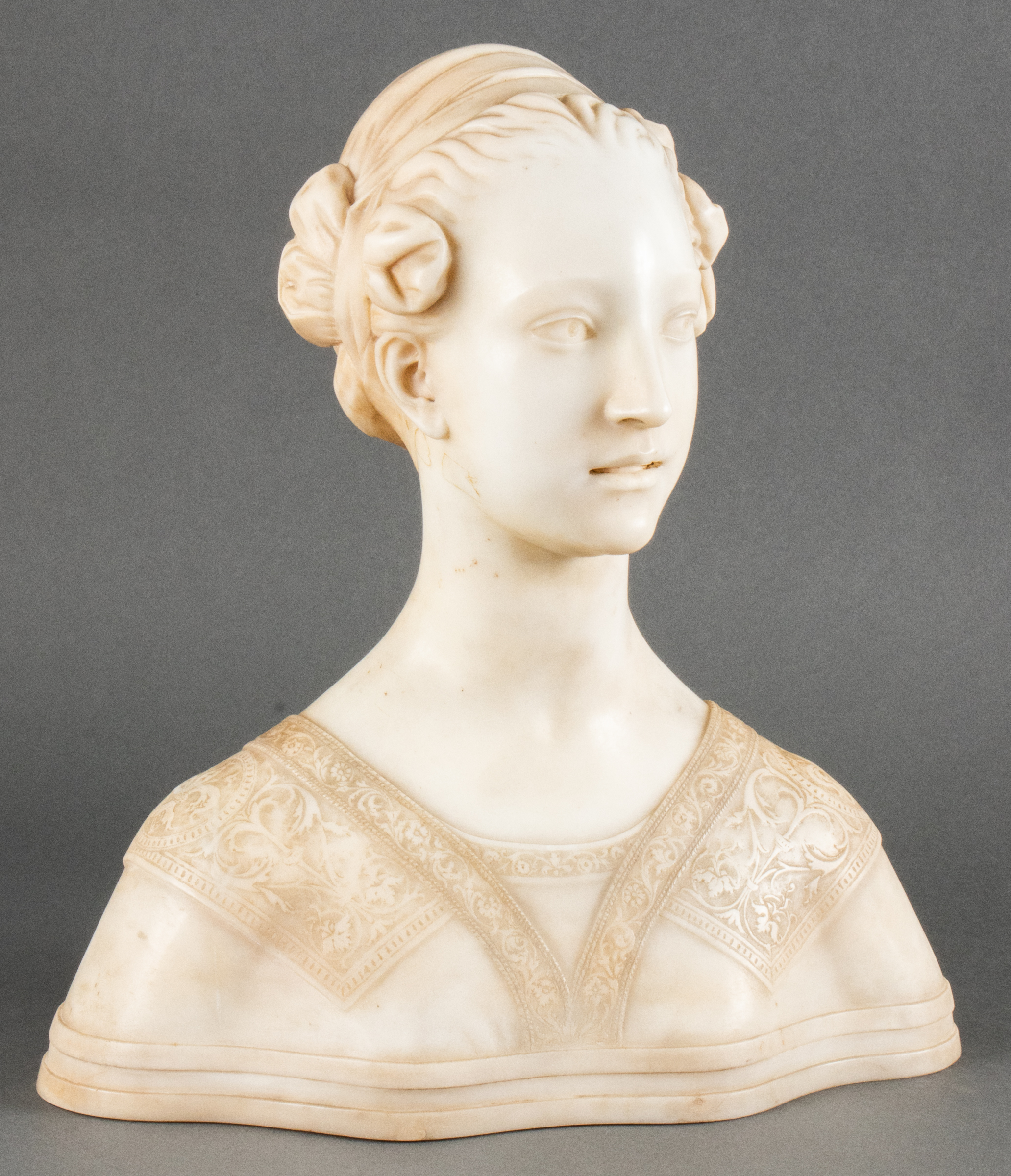 ART NOUVEAU CONTINENTAL ALABASTER