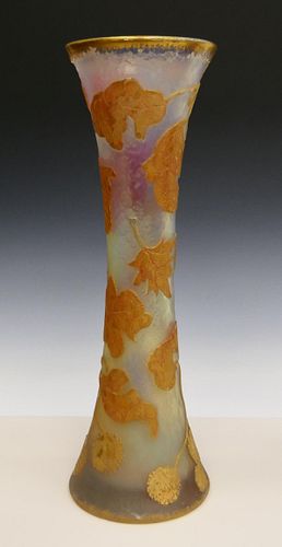 ART NOUVEAU DAUM NANCY VASE WITH