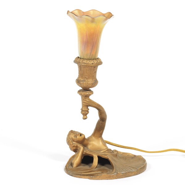 ART NOUVEAU FIGURAL DESK LAMP 11