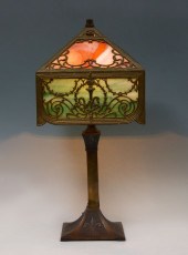 ART NOUVEAU FILIGREE SLAG GLAS