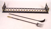 ART NOUVEAU FIREPLACE FENDER &