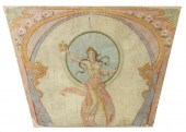 ART NOUVEAU FRESCO MURAL LAID