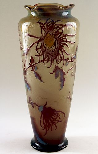 ART NOUVEAU GALLE ART GLASS CAMEO