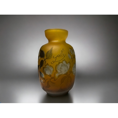 Art nouveau Galle type cameo