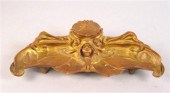 Art Nouveau gilt and patinated