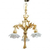 ART NOUVEAU GILT BRONZE & CRYS