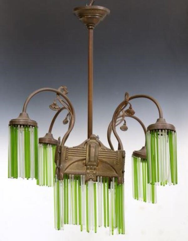 ART NOUVEAU GLASS STRAW