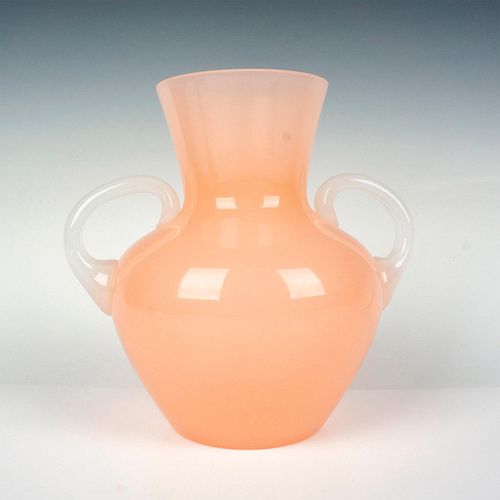 ART NOUVEAU GLASS VASE, PINK