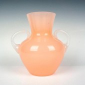 ART NOUVEAU GLASS VASE, PINK O