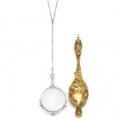 Art Nouveau Gold Lorgnette and