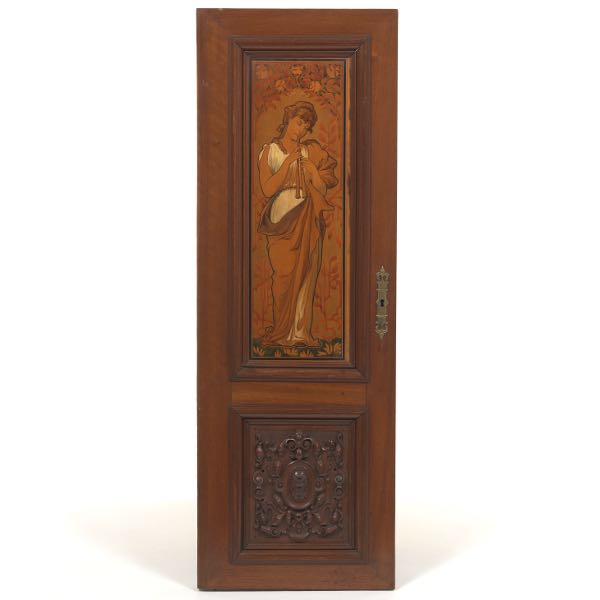 ART NOUVEAU HAND PAINTED AND CARVED
