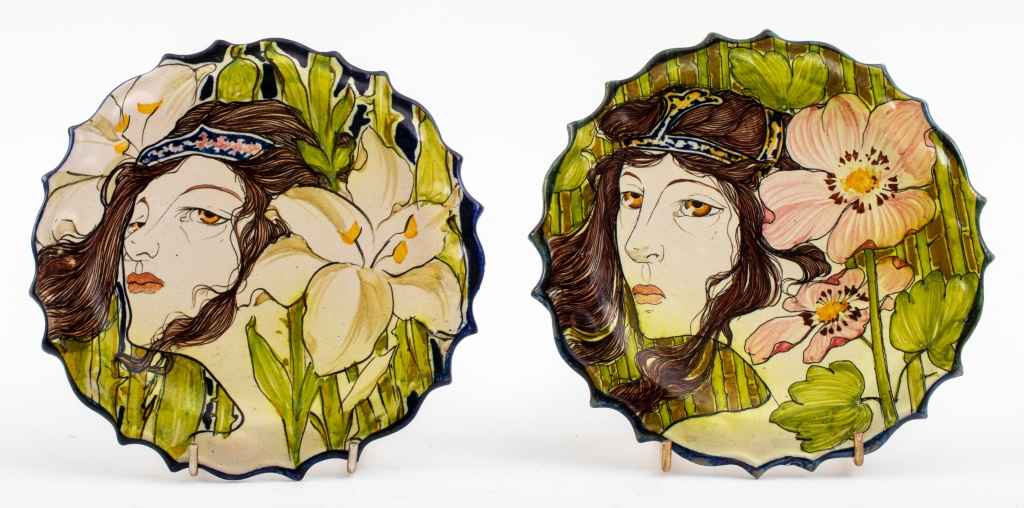 ART NOUVEAU HAND PAINTED POTTERY