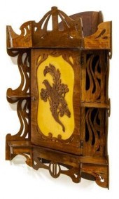 ART NOUVEAU HANGING CORNER CAB