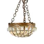 ART NOUVEAU JEWELED CHUNK GLAS