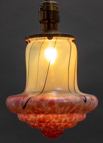 ART NOUVEAU LOETZ GLASS HANGING