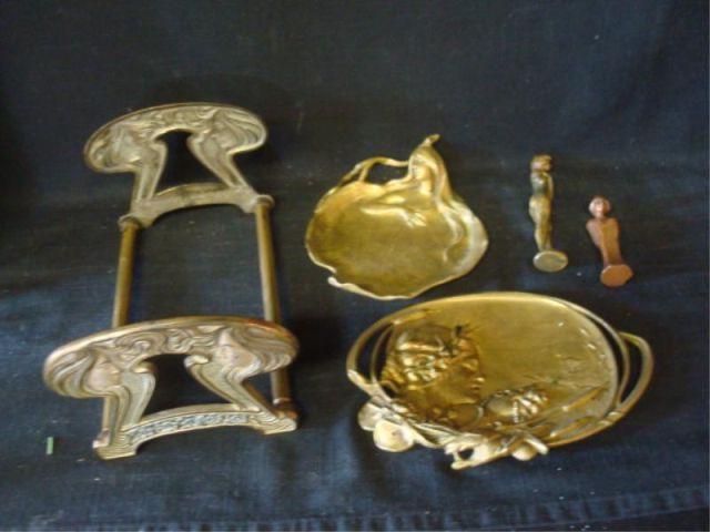 Art Nouveau Lot of Metal. 2