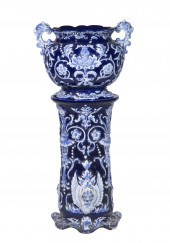 ART NOUVEAU MAJOLICA JARDINIER