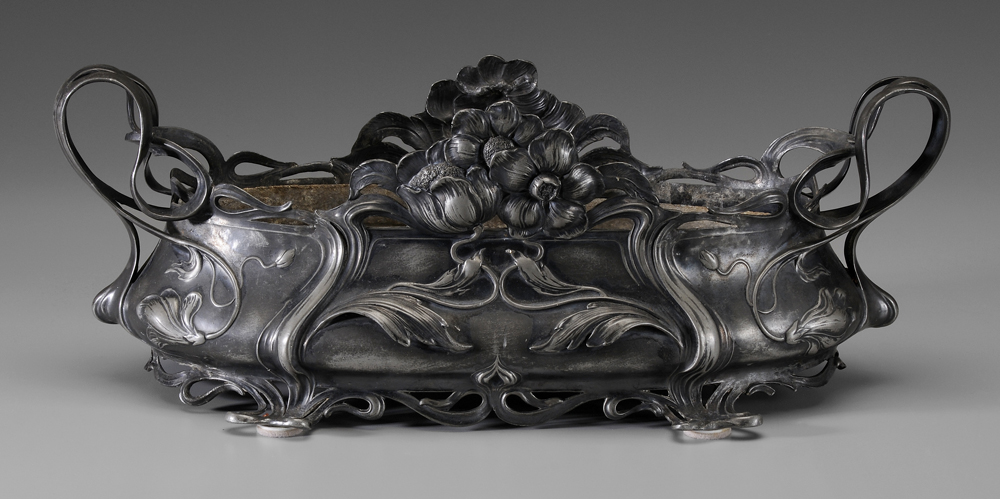 Art Nouveau Metal Jardinière