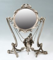 ART NOUVEAU MIRROR WITH FIGURE