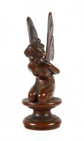 ART NOUVEAU NUDE BRONZE FAIRY