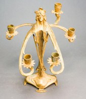 ART NOUVEAU ORMOLU FIGURAL FIV