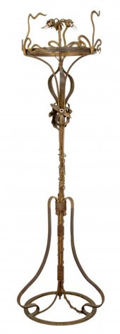 ART NOUVEAU ORMOLU TORCHERE, C