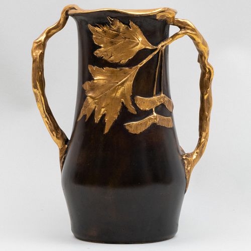 ART NOUVEAU PARCEL-GILT BRONZE