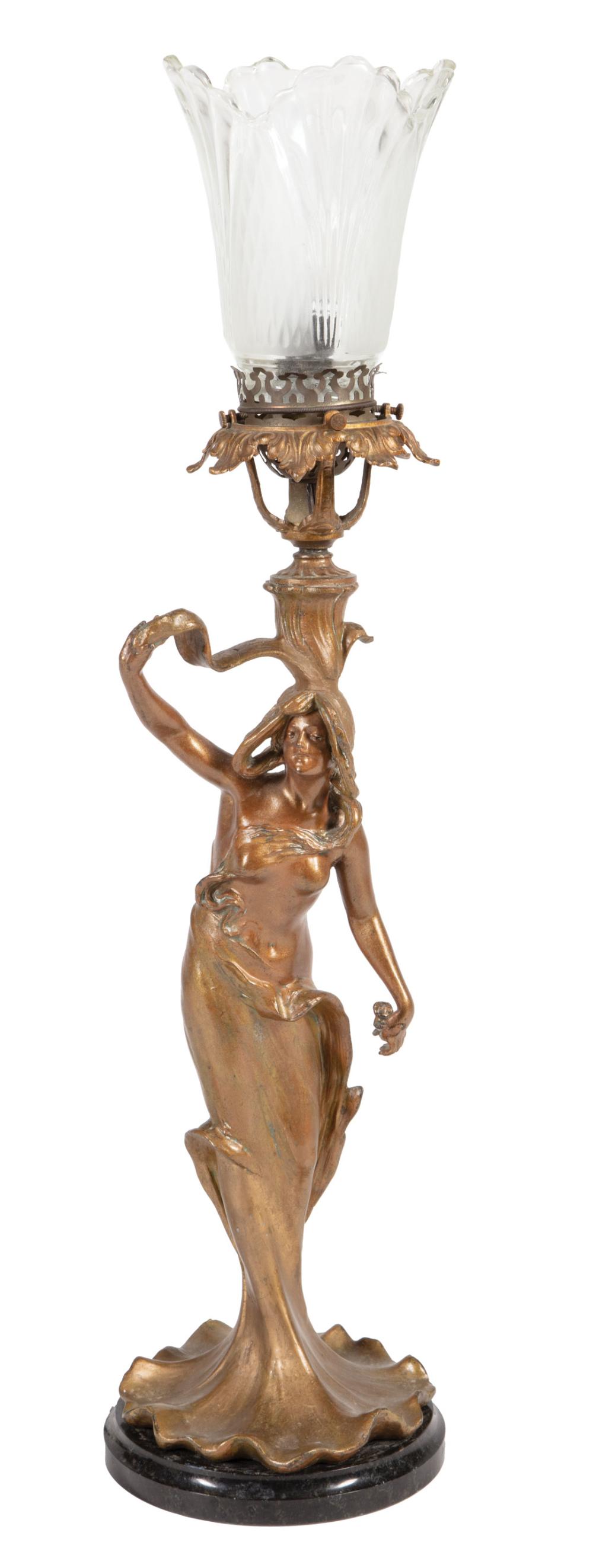 ART NOUVEAU PATINATED BRONZE