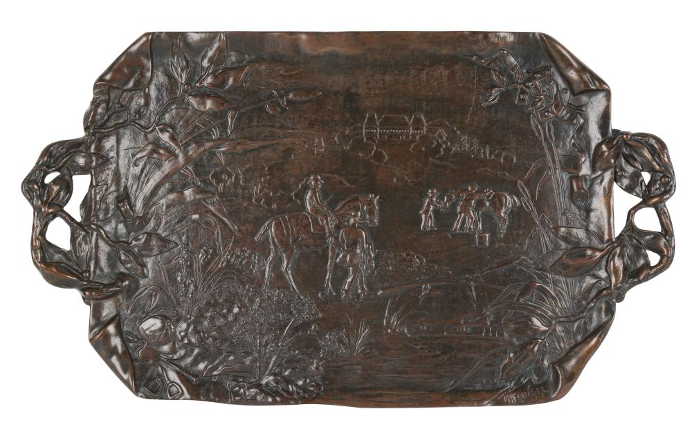 ART NOUVEAU PATINATED BRONZE