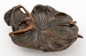 ART NOUVEAU PATINATED BRONZE V