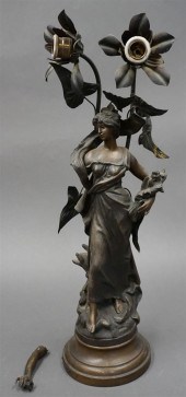 ART NOUVEAU PATINATED METAL FI