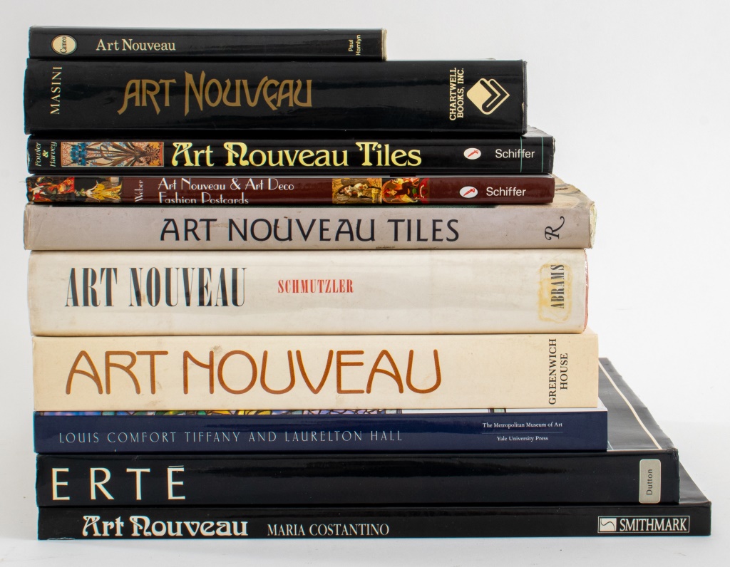 ART NOUVEAU REFERENCE BOOKS, 10 Ten