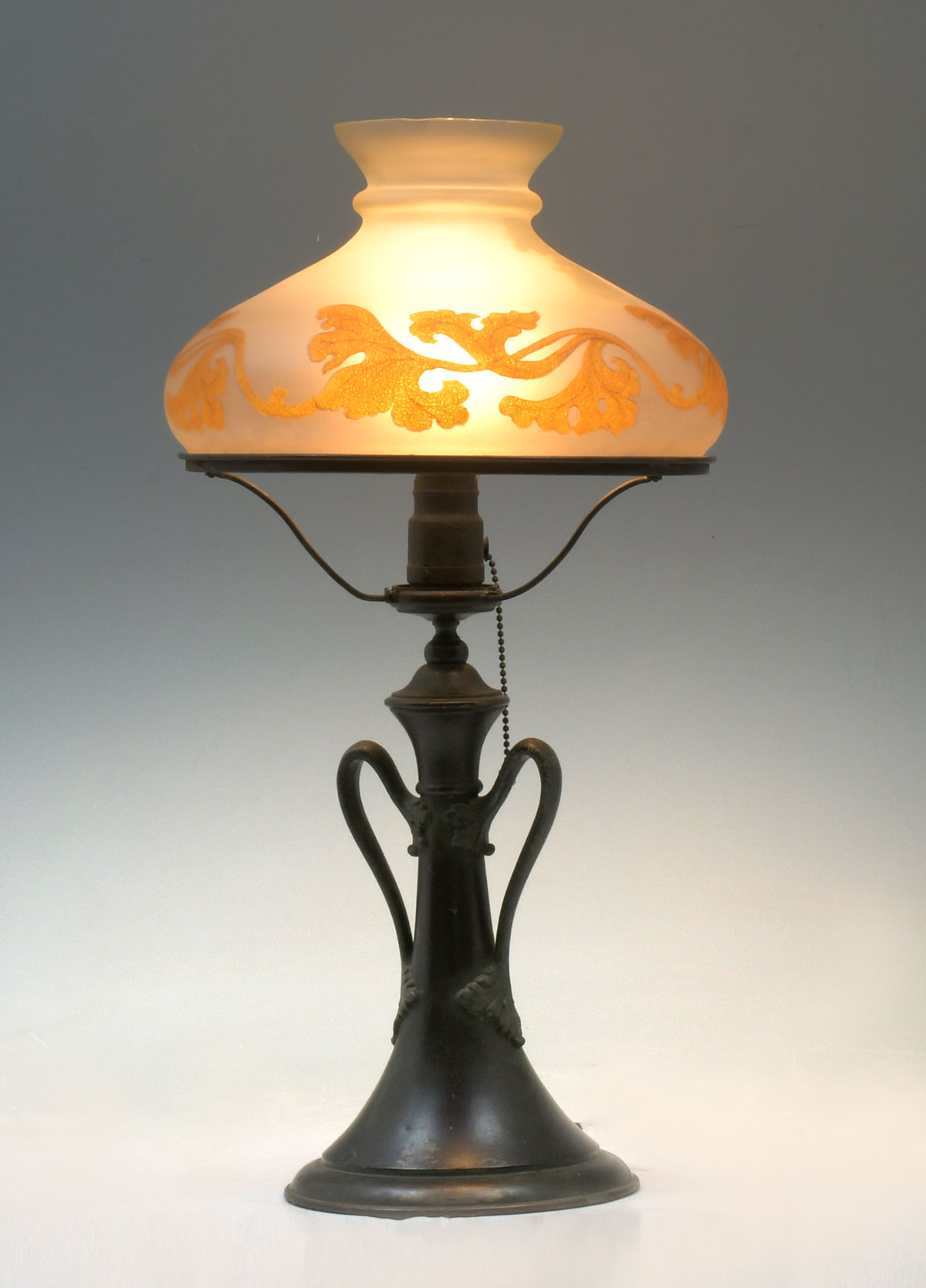 ART NOUVEAU REVERSE PAINTED