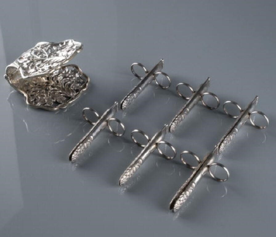 ART NOUVEAU SILVER ASPARAGUS SERVER