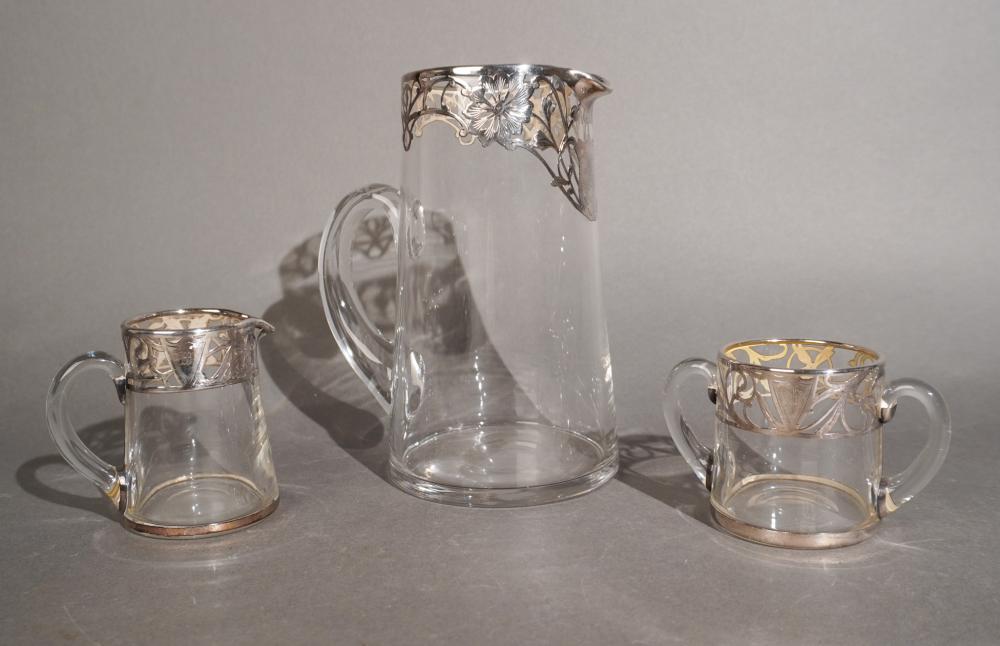 ART NOUVEAU SILVER DEPOSIT OVERLAID