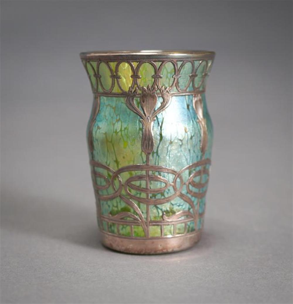 ART NOUVEAU SILVER OVERLAY