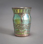 ART NOUVEAU SILVER OVERLAY IRI