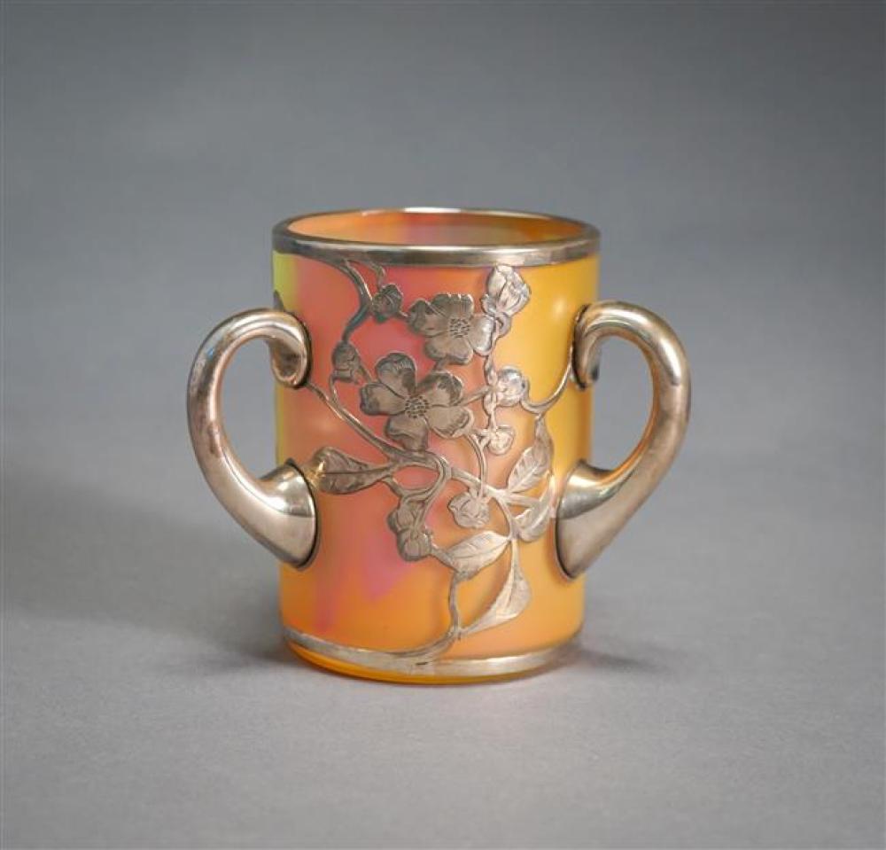 ART NOUVEAU SILVER OVERLAY