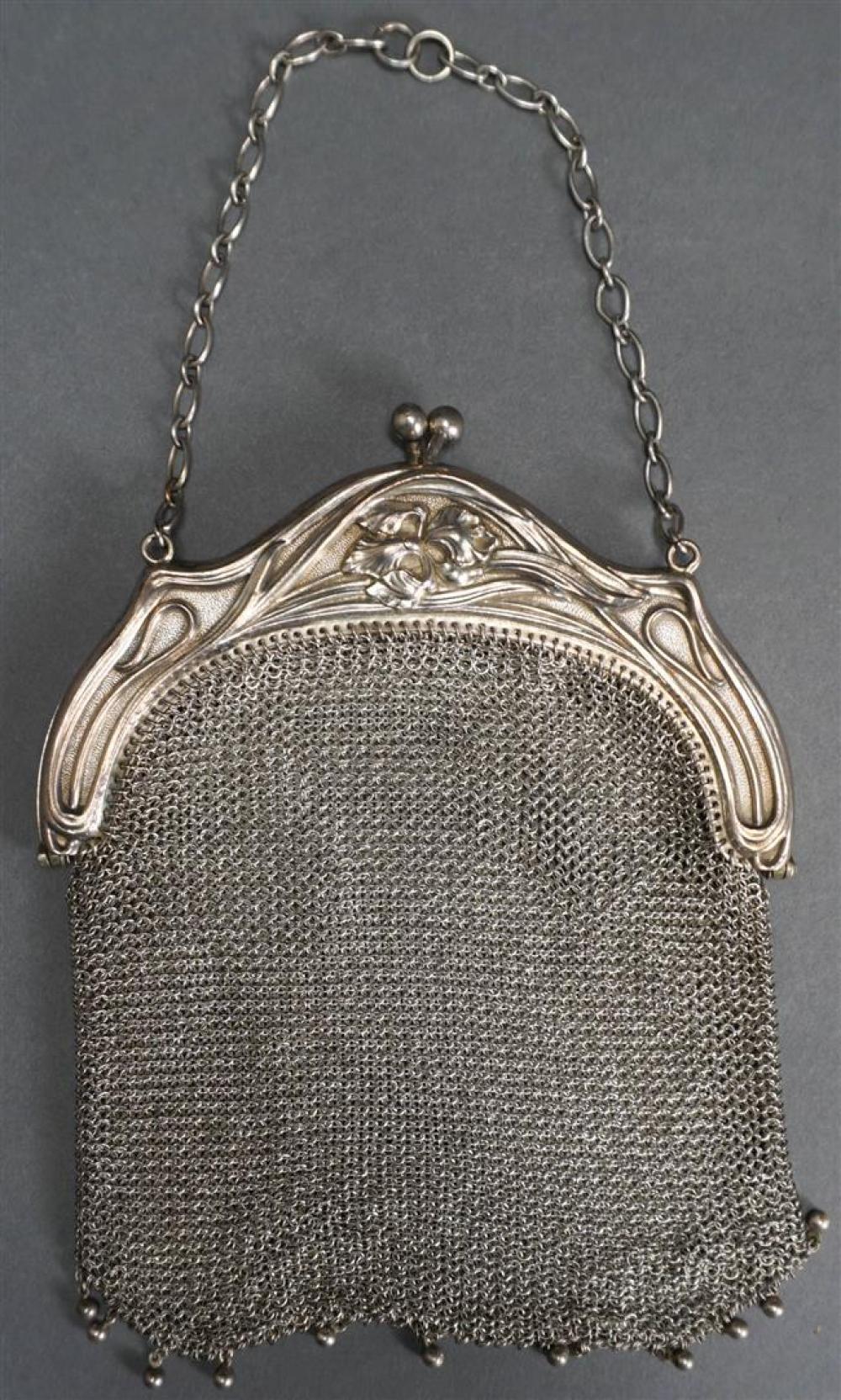 ART NOUVEAU SILVER PLATED MESH