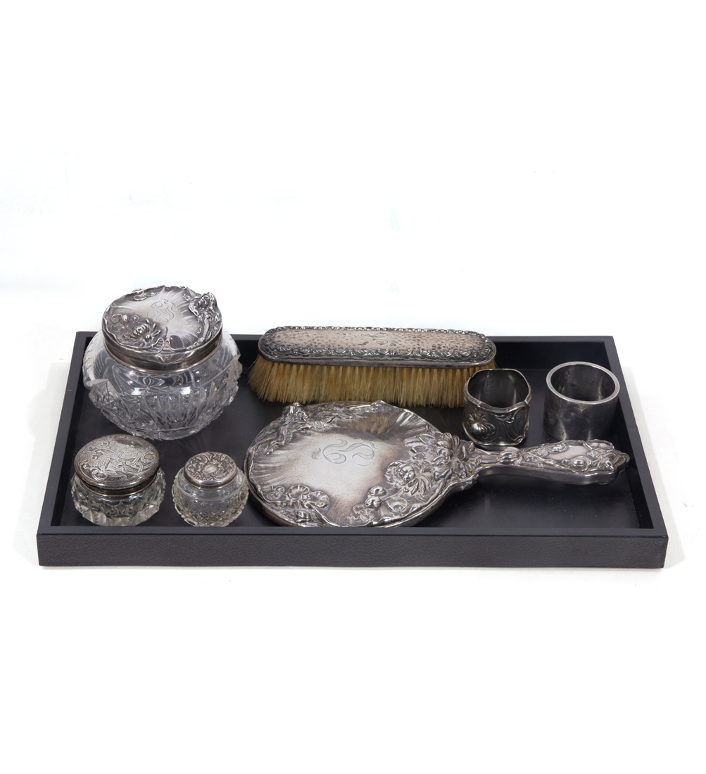 ART NOUVEAU STERLING DRESSER SET