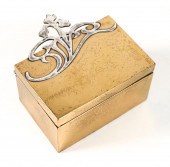 ART NOUVEAU STERLING & GILT BR