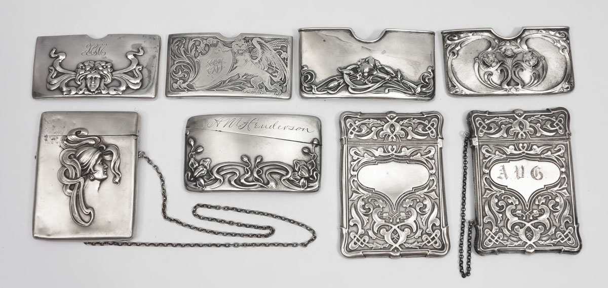 ART NOUVEAU STERLING SILVER CARD