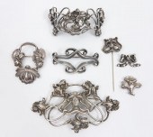 ART NOUVEAU STERLING SILVER KE