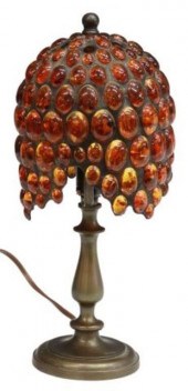 ART NOUVEAU STYLE AMBER CABOCH