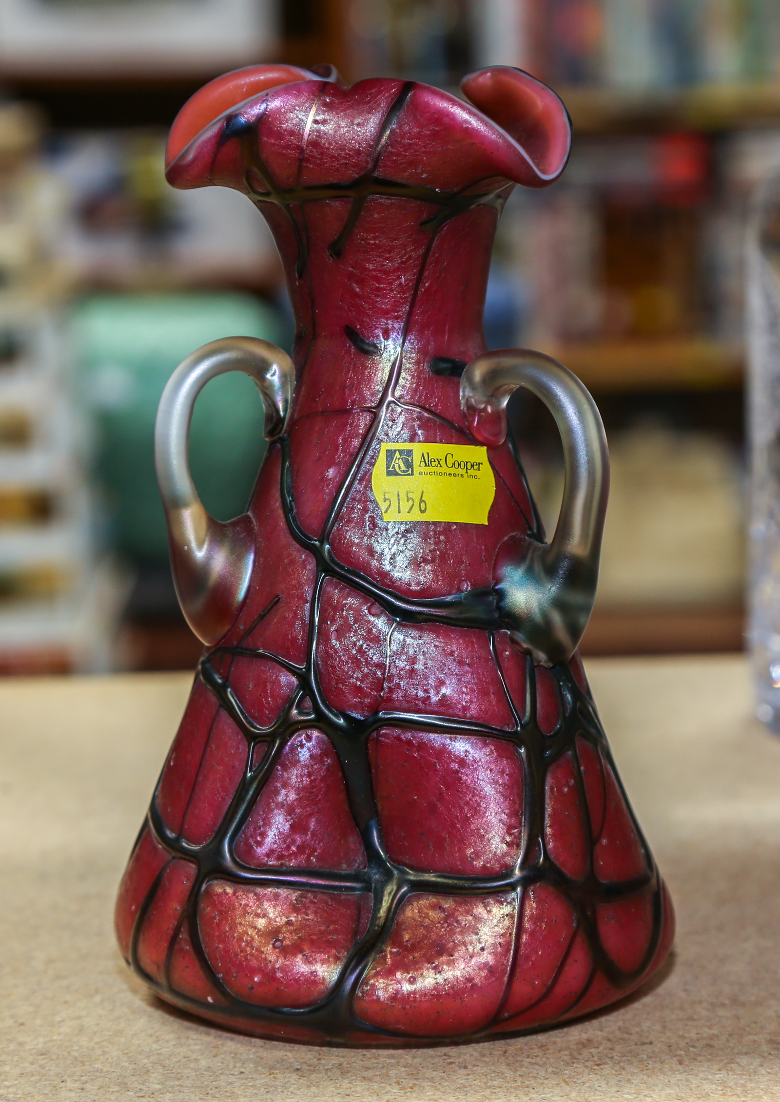 ART NOUVEAU STYLE ART GLASS VASE