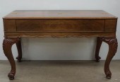 ART NOUVEAU STYLE CARVED WALNU