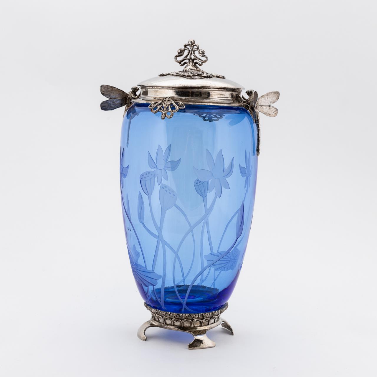 ART NOUVEAU-STYLE DRAGONFLY MOUNTED